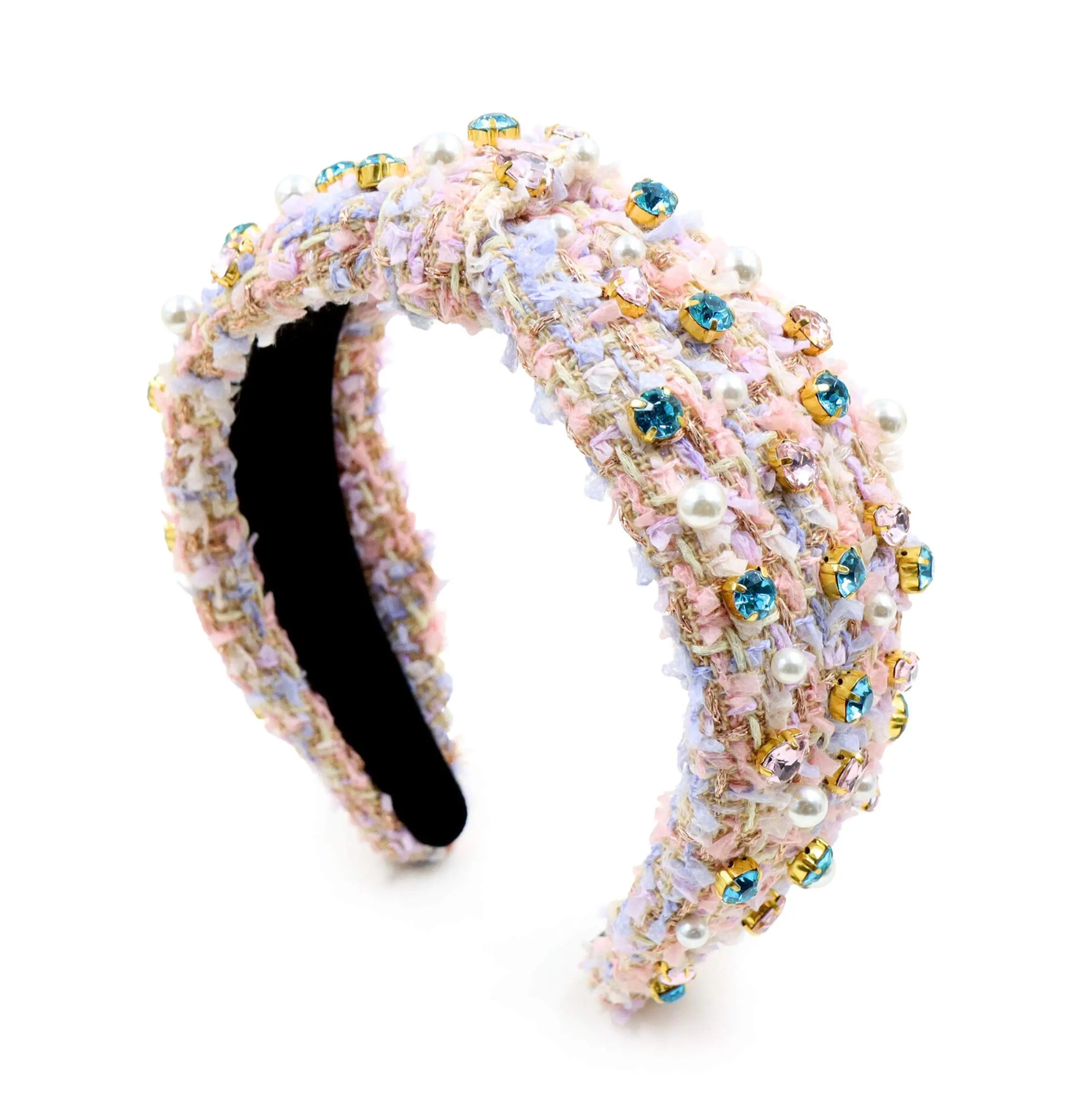 TWEED TREASURES HEADBAND - PINK