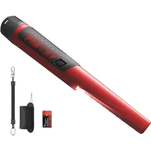 Metal Detector Pinpointer for Adults Kid, IP68 Fully Waterproof Underwater Metal Detector Adjustable Sensitivity Handheld Pin Pointer Wand Treasure Hunting 360 ° Detection High Accuracy LED Light