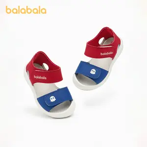 Balabala Toddler Boys Girls Closed-Toe Sandals, Soft Flexible Sole Anti-Slip Beach Water Shoes, Foot Development Support, Age 2-6,Toe Protection  barefoot shoes
