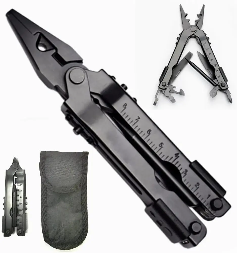 13 in 1 Portable Multifunction Tool, Multipurpose Tool, Pliers Screwdrivers, Folding Plier Pocket Cutter, EDC Combination Tools for Outdoor Camping Fishing, Outdoor Multifunctional Tools, Folding Multitool