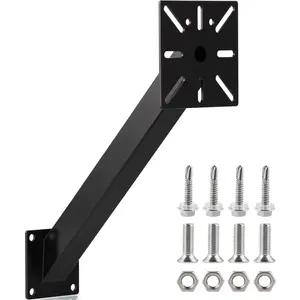 Universal Gooseneck Keypad Mounting Post Bracket Pedestal for Automatic Gate Opener Systems