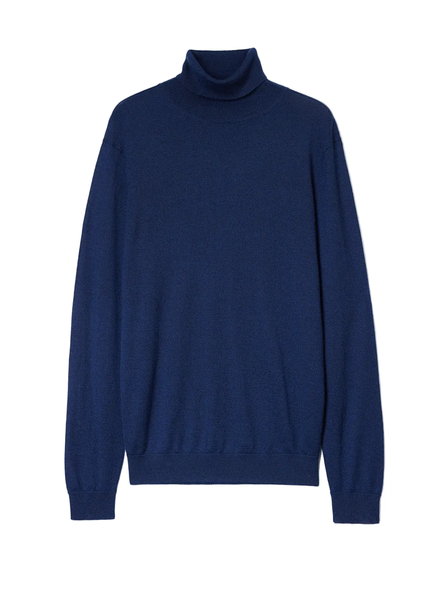 Men's Cashmere-Silk Turtleneck Knitwear Top, Classic Menswear Garment