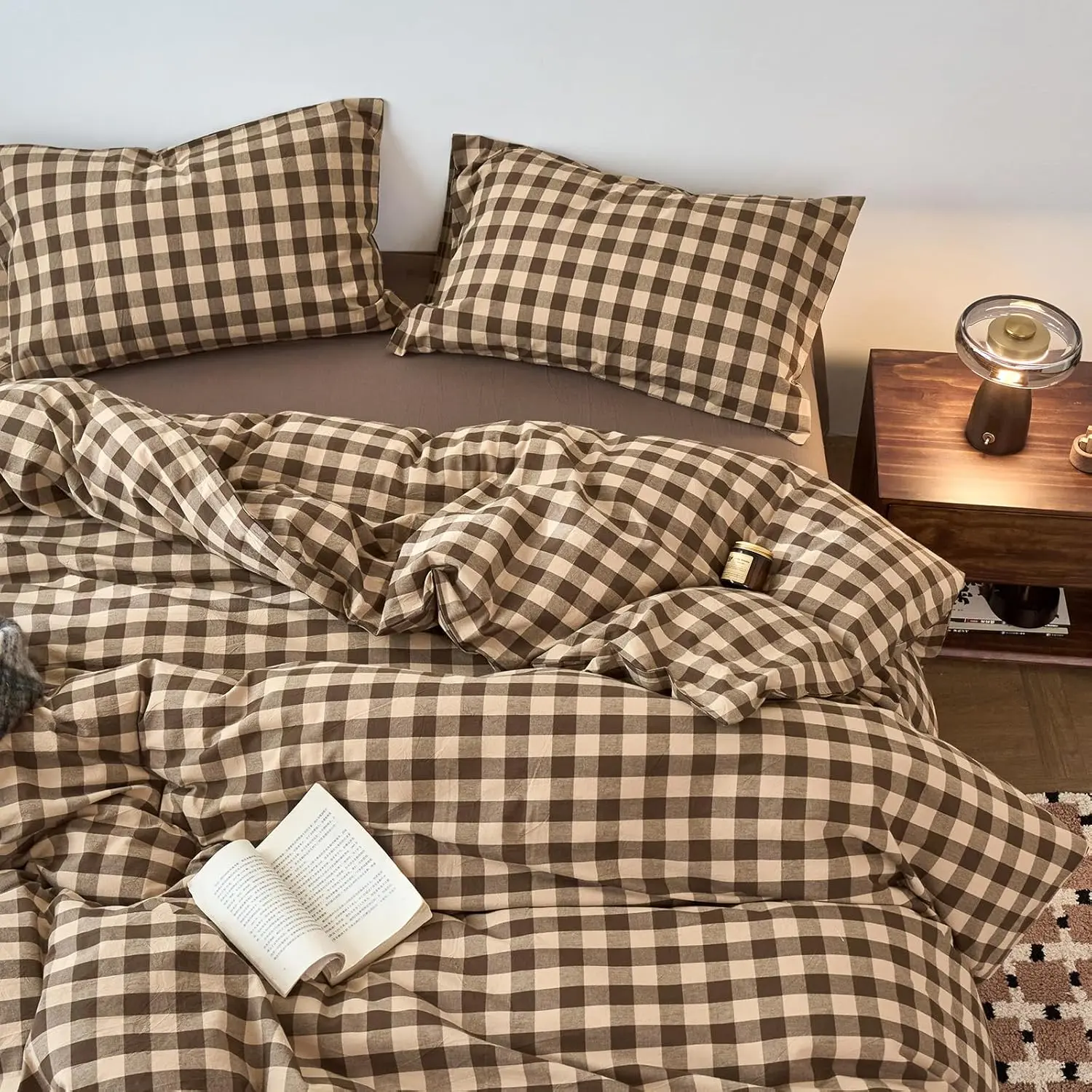 L8# Brown & Beige Plaid