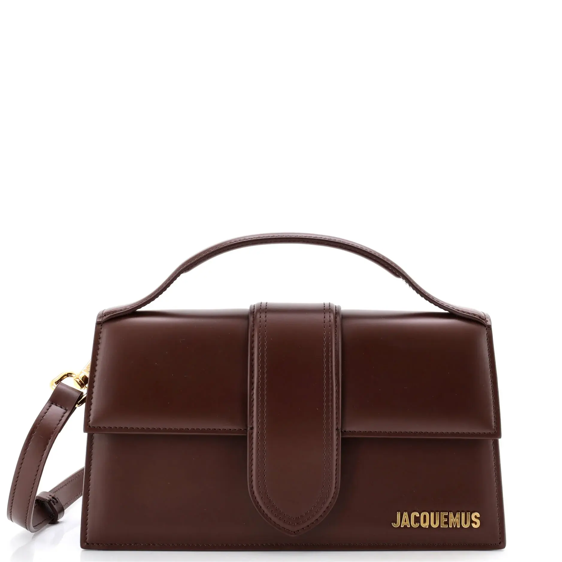 Pre-owned JACQUEMUS material Messenger Bags Le Grand Bambino Flap Bag Leather by Rebag