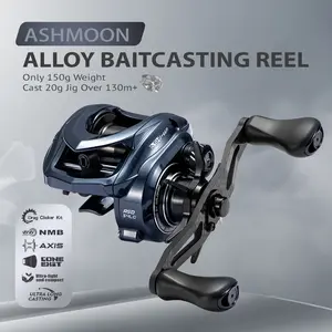 SOLOKING ASHMOON Alloy Baitcasting Reel 12+1BB 6KG Power Long Handle BFS Reel/All Purpose Reel/ Sea Fishing Reel Line Spool bait casters fishing equipment