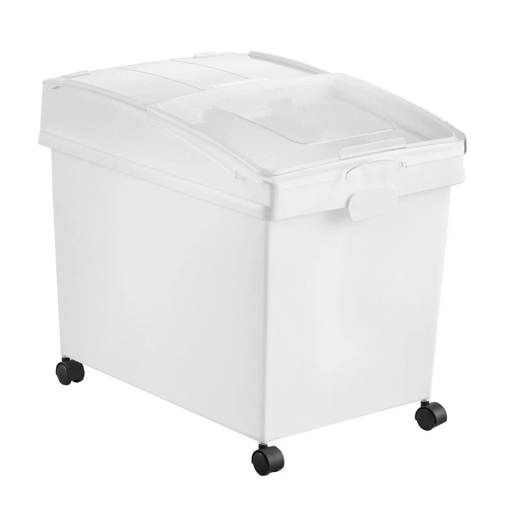 Rice Storage Container 10.5 Gallon x3, Large Airtight Food Dispenser Bin, Kitchen Grain Cereal Flour Bin, Pet Food Container with Wheels, Stackable 3 Pack 3 sets 40L x 3 (10.5 Gallon x 3)