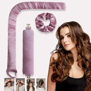Heatless Hair Curlers Curling Rod Headband No Heat Hair Rollers Lazy Curls with Hook Sleeping Soft Flexi Rods Hair Styling Tools