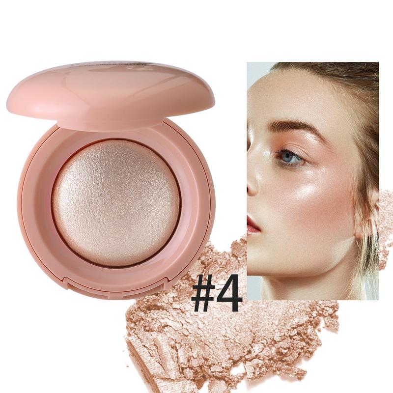 Soft Shimmer Highlighter Palette, Long Lasting Face Glow Powder for Cheeks and Contour, Natural Radiance for Everyday Wear