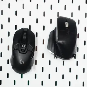 1PC Mouse Holder for IKEA SKADIS Pegboard, Universal Mini Wall-Mounted Mouse Storage & Display Rack, Desk Organizer for Gamers & Desktop Enthusiasts