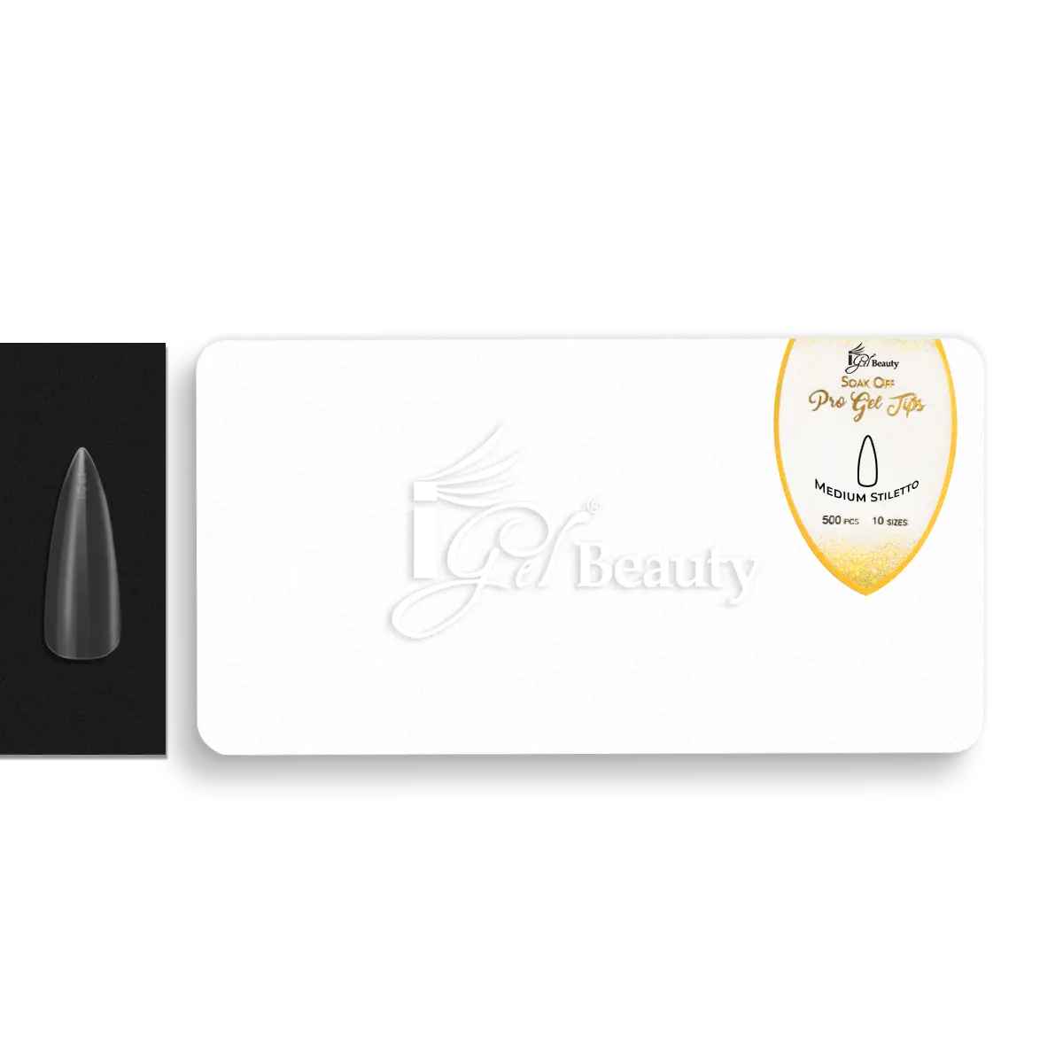 Pro Gel Tips - PGT04 Medium Stiletto