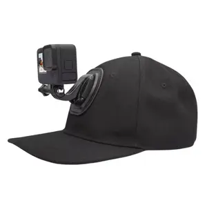 Adjustable Canvas Sun Hat Cap with Mount for GoPro Hero 12 11 10 9 8 7 6 5 4 3 Insta360 X3 X2 Eken SJCAM DJI OSMO Sport Action Camera
