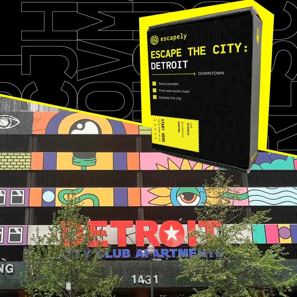 Outdoor Escape Room - Downtown Detroit - Find Clues & Solve Puzzles - Escapely