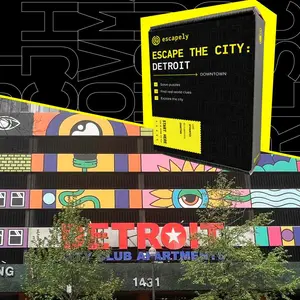 Outdoor Escape Room - Downtown Detroit - Find Clues & Solve Puzzles - Escapely