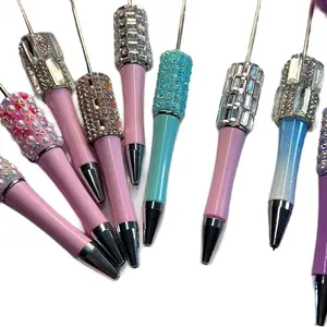 Rhinestone Sugar Tape PreCut 4 Beadable Pens 24 Count Bling Pen Wraps for DIY Jewelry Accessories Handcraft Projects beaded customize