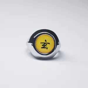Anime Naruto Cosplay Ring Akatsuki Itachi Ring For Women Men Metal Finger Jewelry Accessories Cool Best Friend Child GiftGift