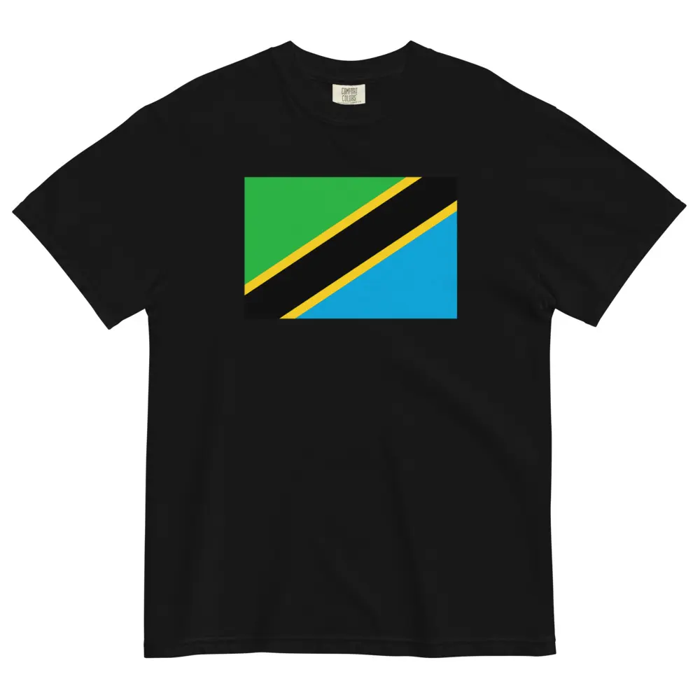Tanzania Flag T-Shirt | Unisex Premium Heavyweight Tee | National Emblem & Patriotic Apparel