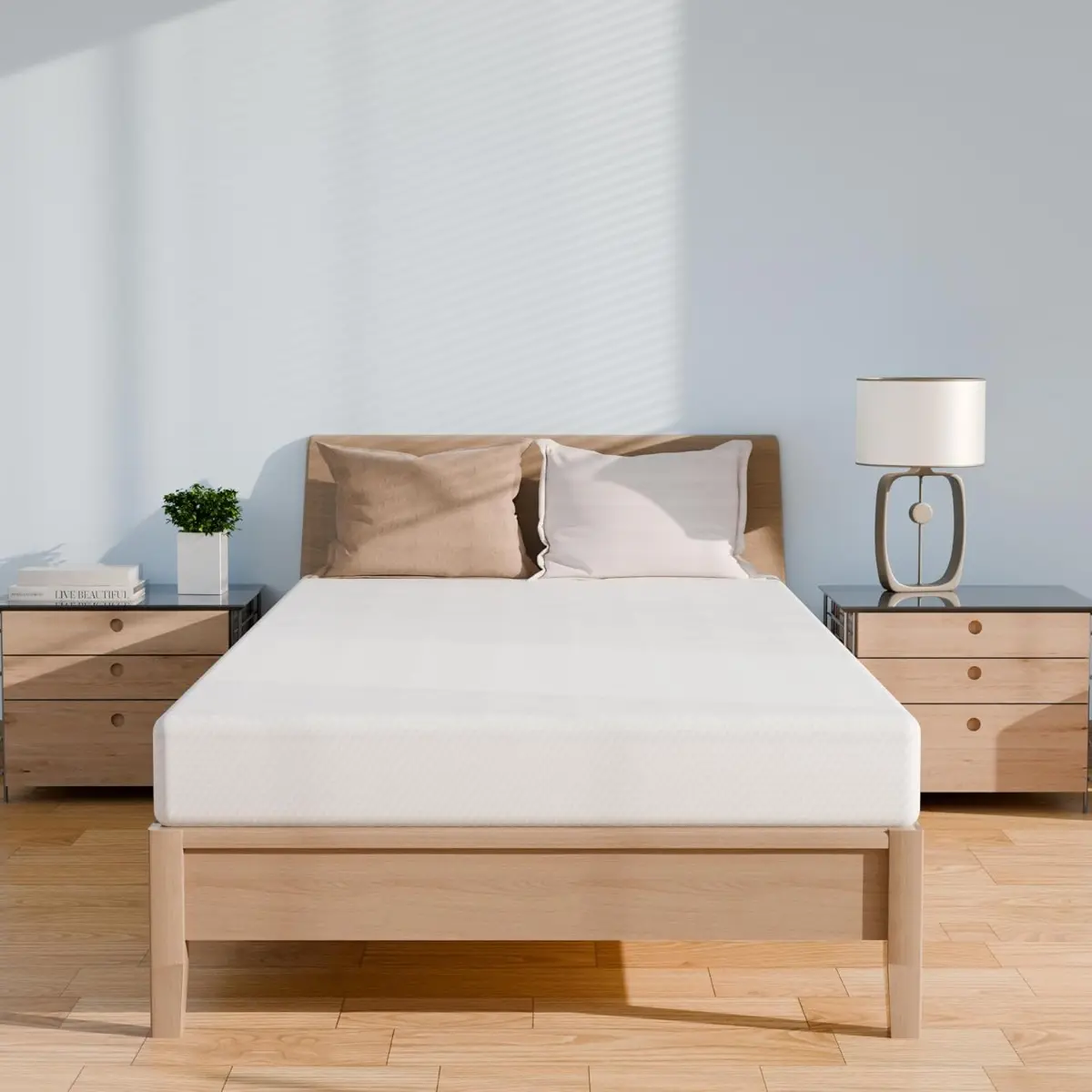 Twin Size 6-inch Gel Memory Foam Mattress for Kids and Adults, Medium-Firm, Bed in a Box, Fiberglass Free, Cooling Sleep & Pressure Relief, Certified Safe Foams & Fabric