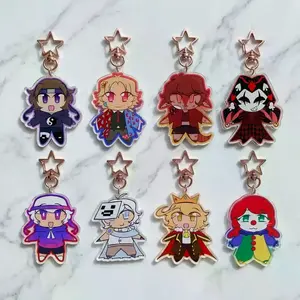 SMP “Unstable Universe” Acrylic Keychains | MCYT Unstable Universe Lifesteal SMP Chibi Charms | Unique Keychains for Personal Style, Cute Keychains for Bags and Keys, Durable, Lightweight and Perfect for Personal Style, Collecting and Gifting