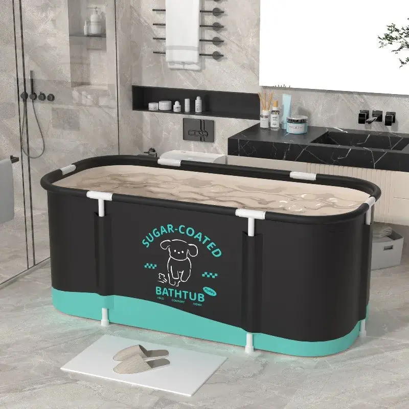Collapsible Deep Soaking Spa Tub – Hot & Cold Therapy at Home