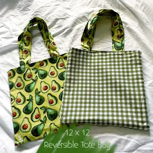 Rustic Avocado Reversible Bookish Tote Bag, Reversible Tote, Tablet Bag, Book Tote, SummerStyle Bracelets