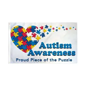 Autism Awareness Flag 3x5ft Poly