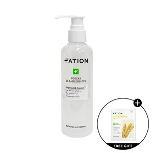 FATION Nosca9 Cleansing Gel 6.76 fl oz. (200ml) - Mild Yet Powerful Solution with pH-Balanced Formula for Sensitive Skin Care | Free gift rice mask 5ea