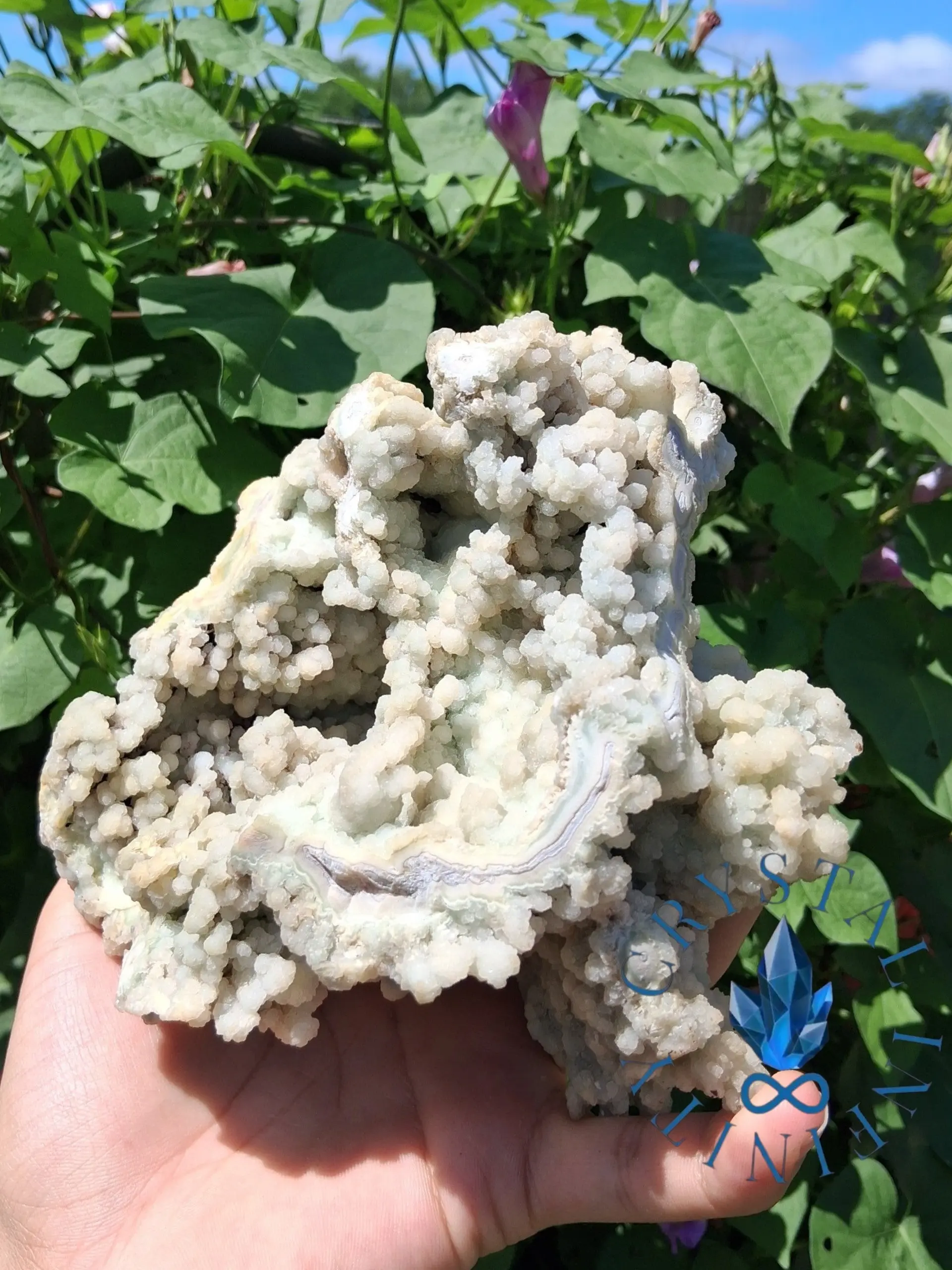 Chalcedony Agate and Quartz Specimen Rare