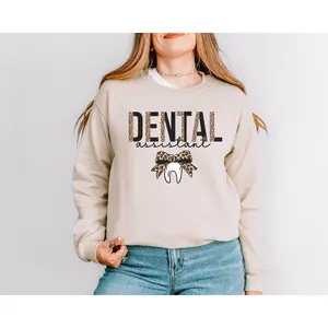 Dental Assistant T-Shirt / Sweatshirt / Hoodie - short sleeve Unisex Cotton Fabric, Dental Hygiene Sweater, Ideal Gift for Dental Students