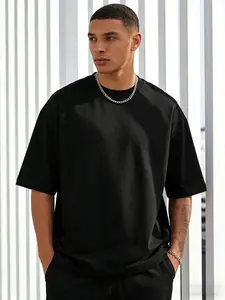 Men's simple short-sleeved T-shirt, simple T-shirt, loose round neck version, casual home, a must for travel