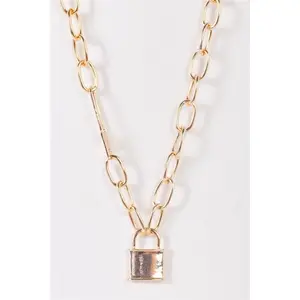 Padlock Pendant Necklace