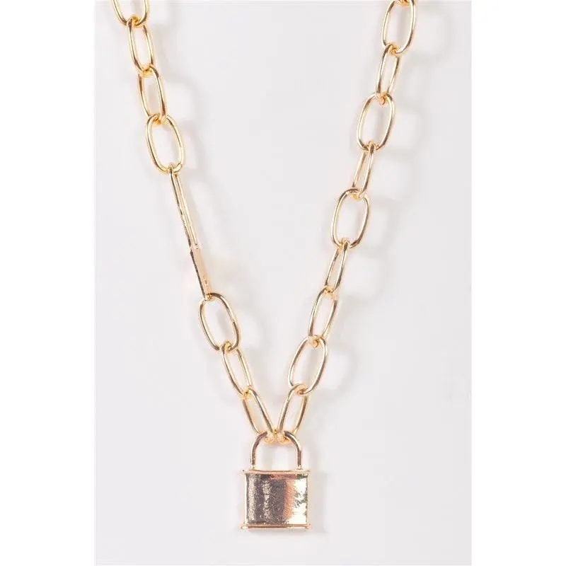 Padlock Pendant Necklace