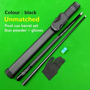Premium Black Graphite & Carbon Composite Pool Cue Set with Barrel Case, Gloves & Chalk - 57.5" Length, 19oz - Ideal for Christmas, Valentine's, Thanksgiving, Teacher's Day, Father's Day Gifts
