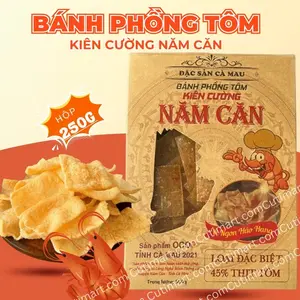 Kien Cuong Nam Can Shrimp Chips (Bánh Phồng Tôm Năm Căn) - 250g / 8.8oz