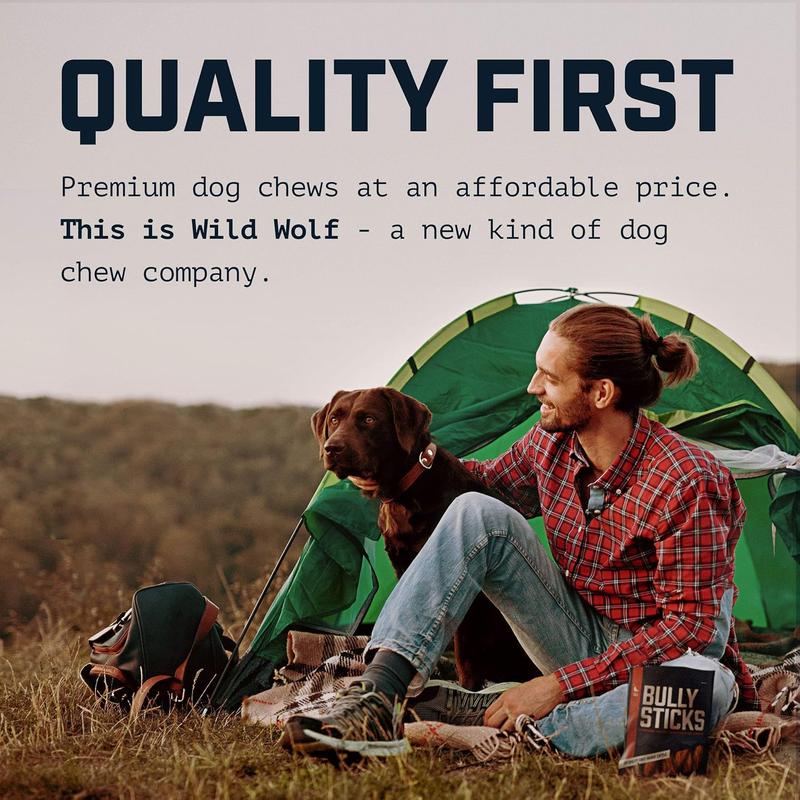 6-inch Bully Sticks (8oz./~9-11 Sticks) Healthy, All-Natural, Long-Lasting Dog Chew Bones - Low Odor - Mixed Thickness - Lab-Tested, Hand-Inspected and Packed with Love in The USA