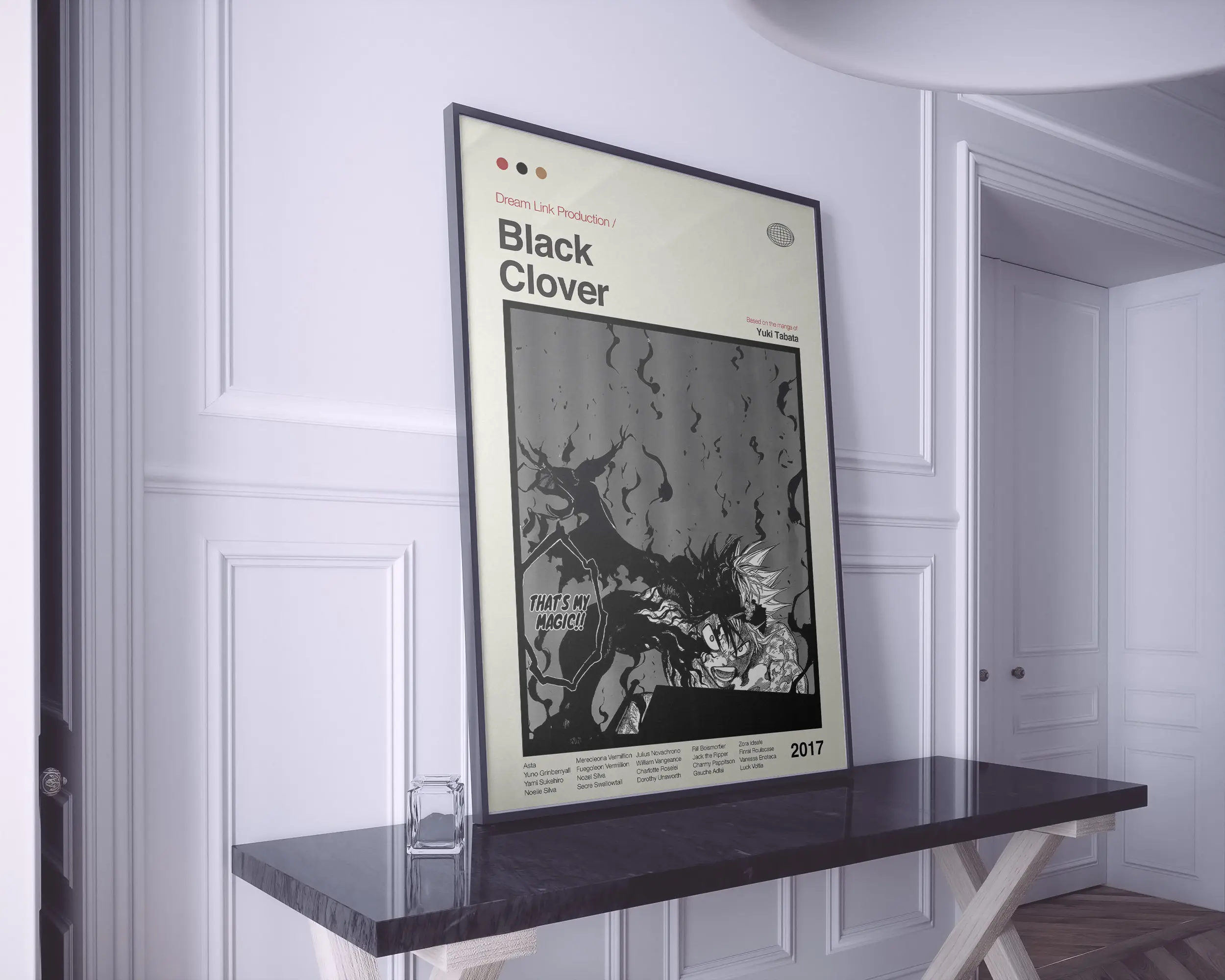 Black Clover Poster | Black Clover Print | Anime Film Poster | Vintage Retro Art Print | Minimalist Poster | No Frame #3