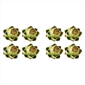 8Pack Artificial Artichoke Vegetables and Fruits for Home Wedding Party Table Decoration (Green)