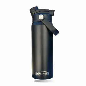 Insulated Water Bottle  24oz, with 2-in-1 Lid – Double Wall Stainless Steel Vacuum Flask, Cold 24H Hot 12H, Leakproof Sports Bottle by EnduMax Drinkware Insulation Tumbler Portable Reusable Bottled Mug