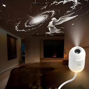 Starry Sky Projector Lamp, Dual-Mode Night Light, 360° Adjustable Direction & Clarity Focus, USB Portable, Soft Eye Protection, Healing Ambient Light, Sleep Companion for Adults Kids, Home Bedroom Decor