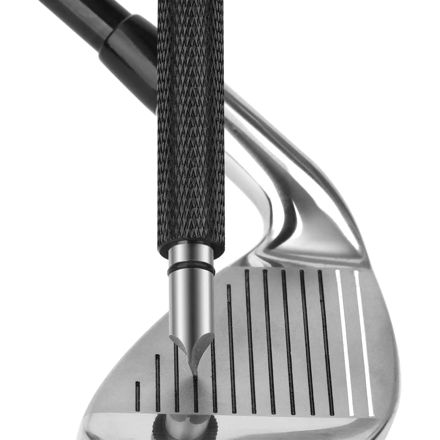 Golf Club  Sharpener, Re-Grooving Tool and Cleaner for Wedges & Irons - Generate Optimal Backspin - Suitable for U & V-Grooves