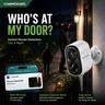 CINMOORE Security Cameras for Home Outdoor Wireless, 2.5K HD Camera Security, Color Night Vision, Human Detection, 2-Way Audio, Local Storage, No Monthly Fee camera security,camara de seguridad,cameras for home,security cameras for home Indoor Pan-Tilt AI