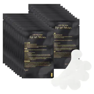 100 Pairs Lint Free Hydrogel Under Eye Gel Pads for Eyelash Extensions Lash Extension Beauty Eye Mask Tools Black