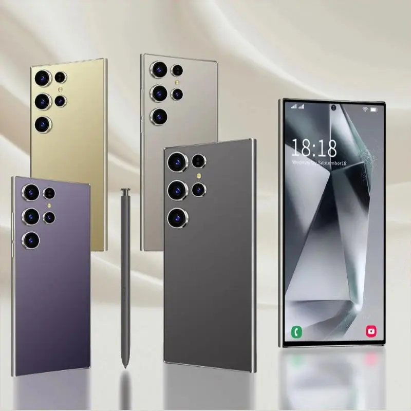 Digital Rechargeable Chargeable Smartphone (Cellphone) with Stylus, Android 12, 8GB+256GB Expandable Memory, 6.8-in HD Screen, 20MP Dual Cameras, Face Recognition, 5000mAh Battery, Dual SIM, USB Port, Memory Card Support, Wireless Capability