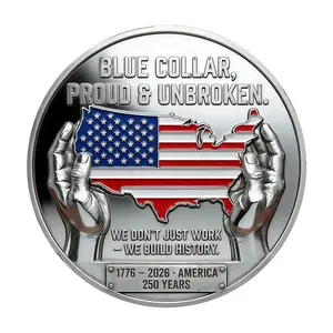 1776–2026 USA Independence Coin, Female Veterans Honor Challenge Coin, Historical Souvenir Gift for Coin Collectors