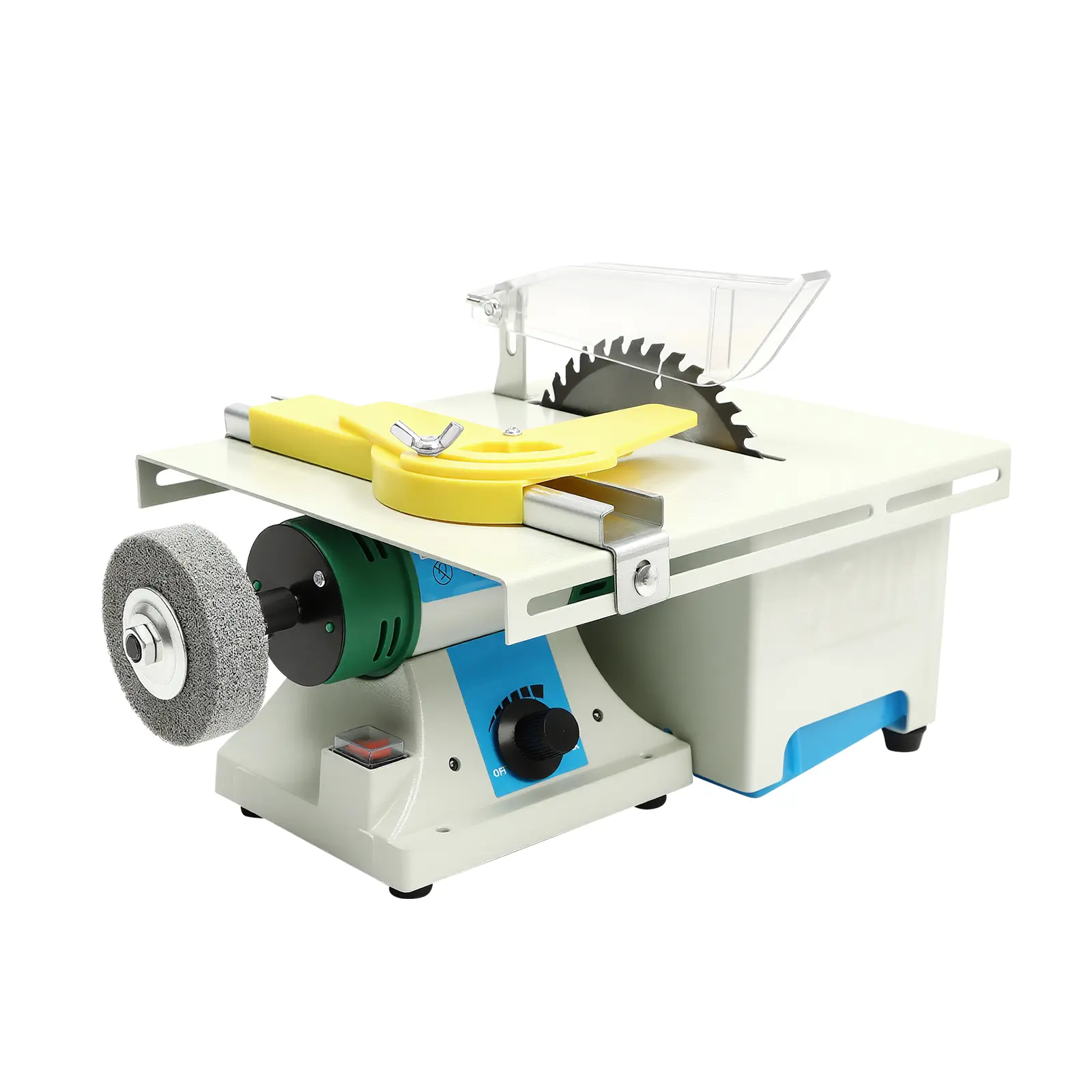 750W 5-in-1 Bench Grinder & Polisher with Variable Speed 800-10000RPM & 6 Inch Saw Blade, Jewelry Making Polishing Machine with Flexible Shaft & Drill Chuck for Jade, Wood, Metal Cutting, Grinding, Carving, DIY Crafting, Home Workshop, Jewelry Studio