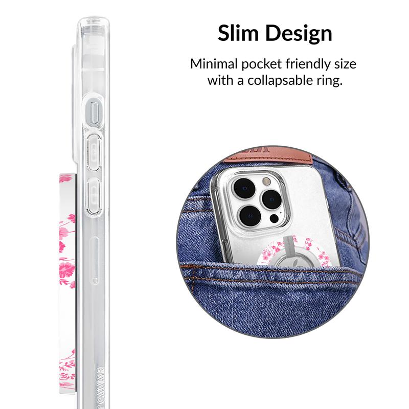Velvet Caviar French Rose Floral MagSafe Grip Ring – Magnetic Phone Stand & Grip with Elegant Floral Design