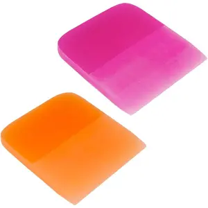 2 count  PPF , TPU Soft Rubber Anti-Scratch Vinyl Wrap Window Tint Tool,  Glass Cleaning Water Scraper for Curved Surfaces  Protection Film Installation