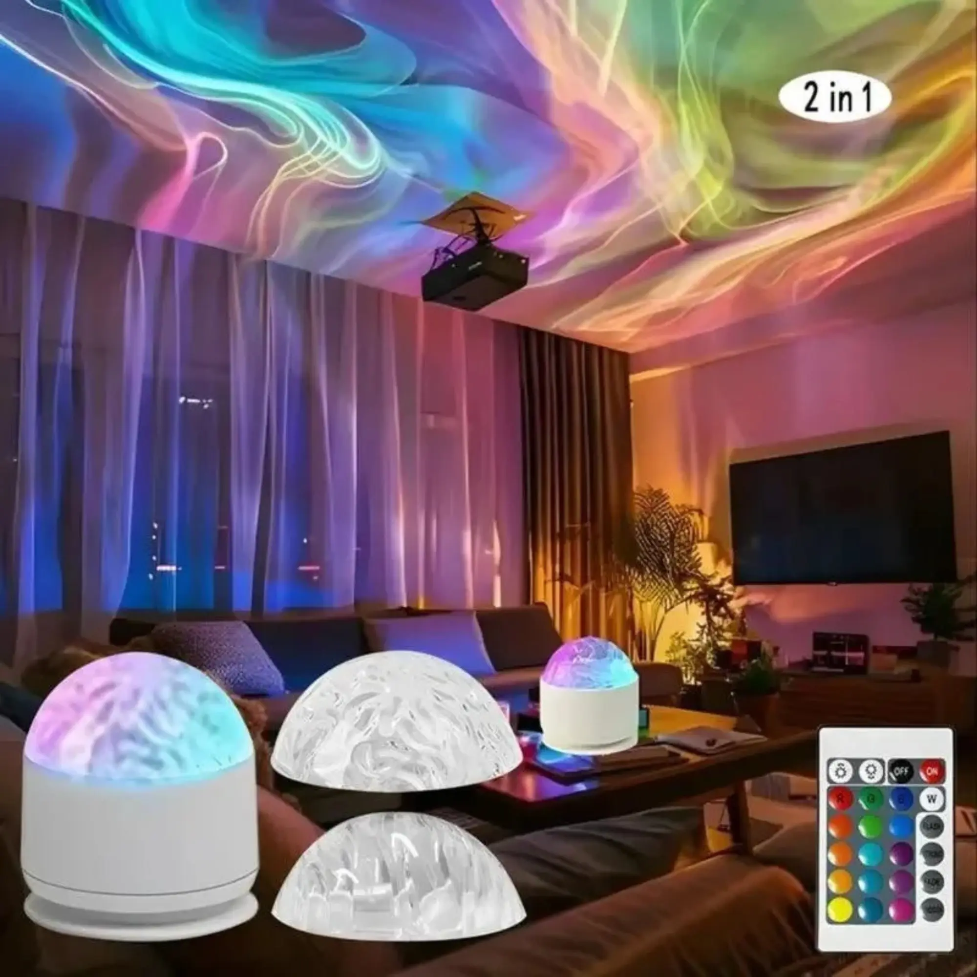 Galaxy Projector for Bedroom Home Use, Nebula Nightlight Projector with Timer On/Off and Remote Control, Bulb