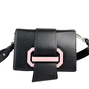 Pre-owned PRADA Leather Crossbody Bags Black Shoulder Bag Crossbody