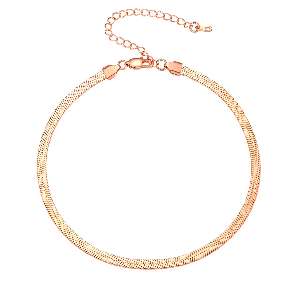 5MM-Rose Golden-Single Snake Chain