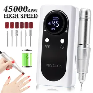 Professional 45000RPM Electric Portable Nail Drill Rechargeable Low Noise Nail File Nail Salon Tool
